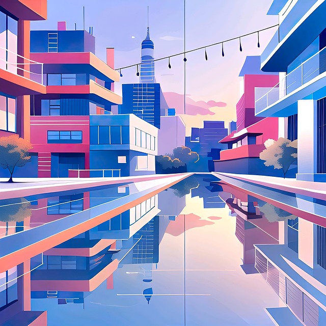 Download free HD stock image of Ai Generated Buildings Free ai generated buildings road illustration