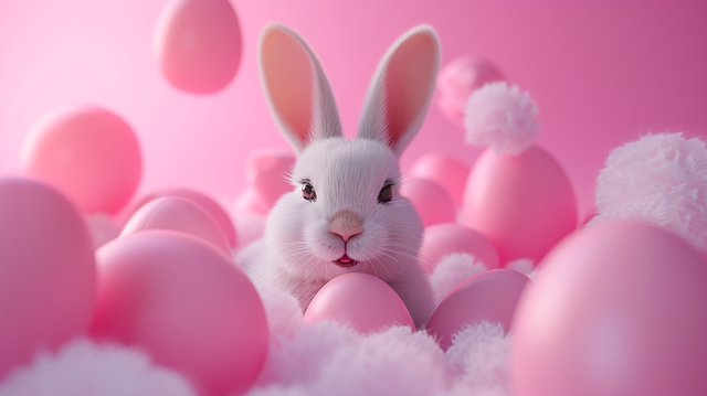 Free easter easter bunny eggs illustration