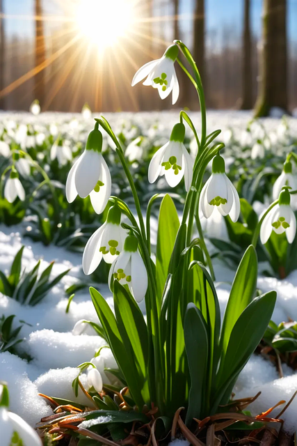 Ai Generert, Snøklokker, Blomster