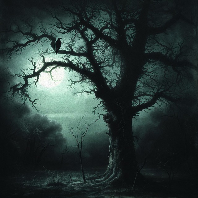 Free ai generated mist night illustration