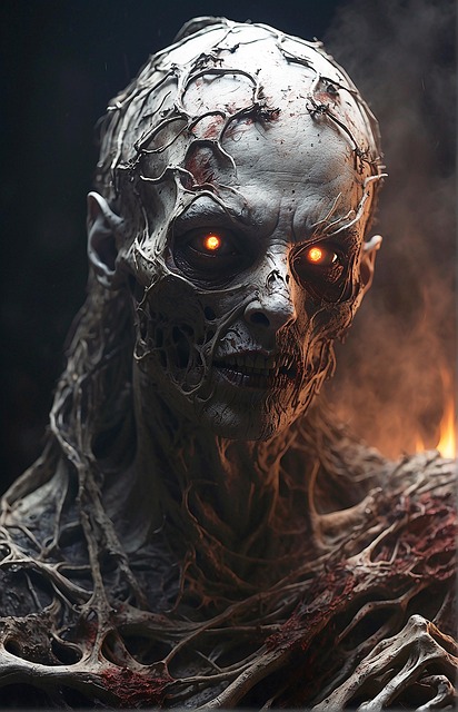 Free ai generated zombie monster illustration