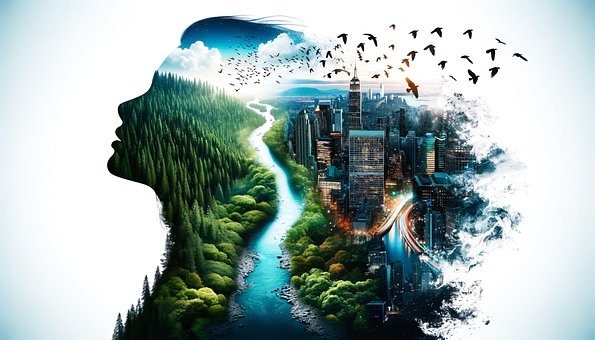 Natur, Mensch Und Natur, Abstrakt