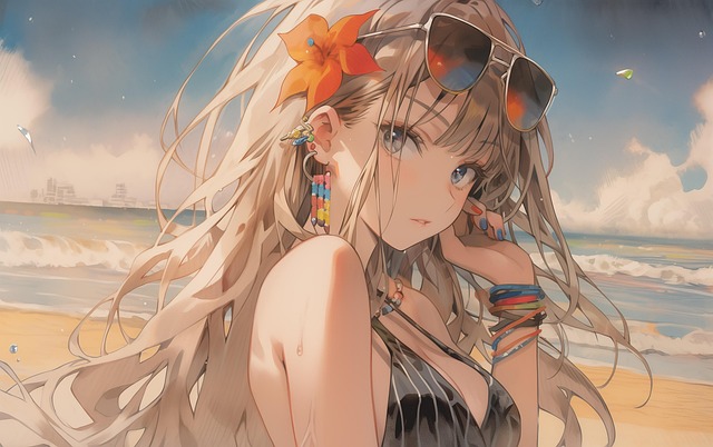 Free ai generated woman sunny illustration