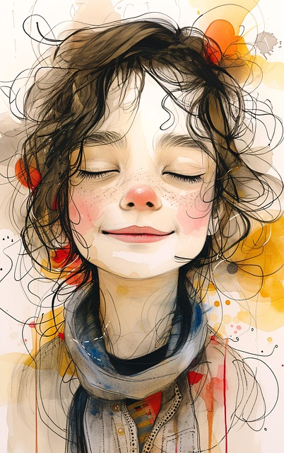 Ai Generiert, Aquarell, Kind, Wunderlich