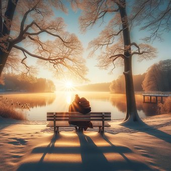 Generado Por La Ia, Amantes, A La Nieve