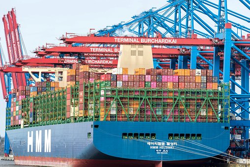 Containerschepen, Logistiek, Haven