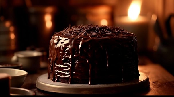 Ai Generado, Pastel, Chocolate, Postre