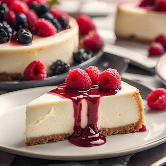 Ai Generado, Tarta De Queso, Postre