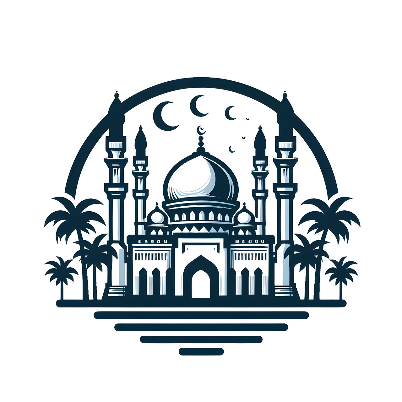 Free ai generated ramadan islamic illustration