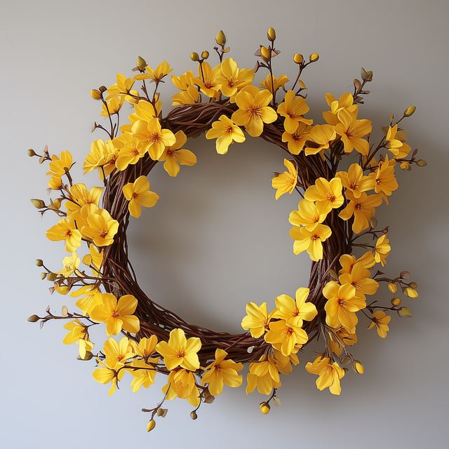 Free forsythia nature spring illustration