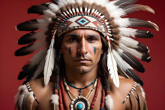Free ai generated native american american indian illustration