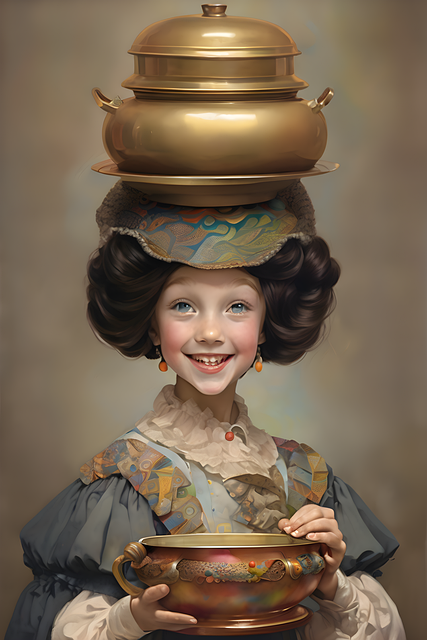 Free ai generated woman funny illustration