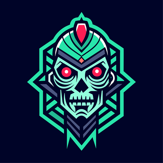 Free zombie head logo vector
