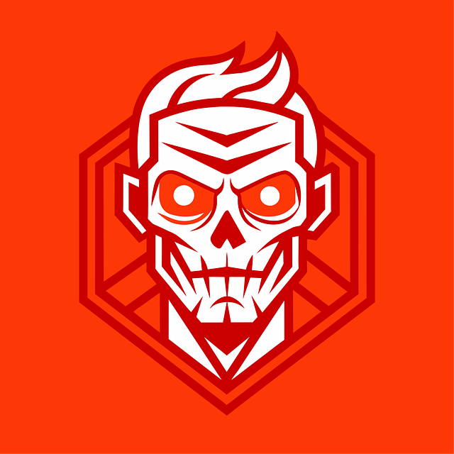 Free zombie head logo vector