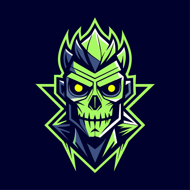Free zombie head logo vector