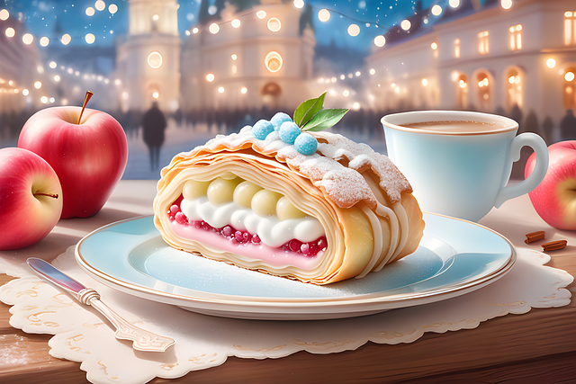 Ai Generado, Strudel De Manzana, Postre