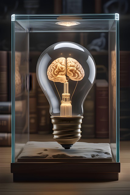 Download free HD stock image of Ai Generated Light Bulb Free ai generated light bulb brain illustration
