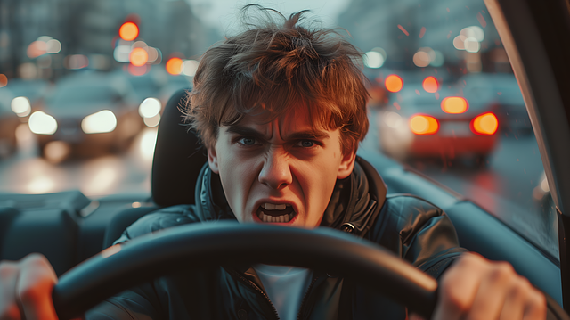 Free ai generated man driving illustration