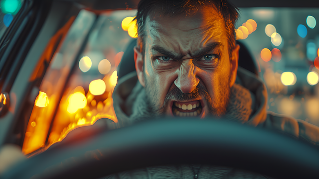 Free ai generated man driving illustration