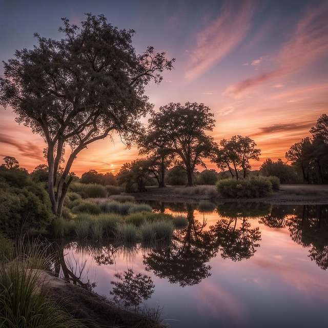 Free pond nature water illustration