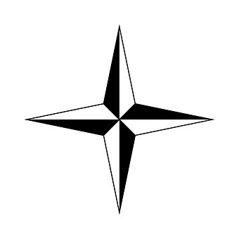 Kompas, Kort, Retning, Navigation