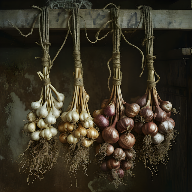 Free ai generated garlic onion illustration