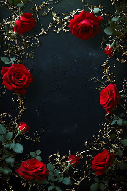 Rahmen, Blumen, Liebe, Hochzeit