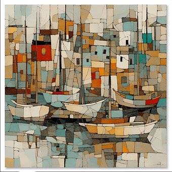 Free Boats Marina illustration and picture