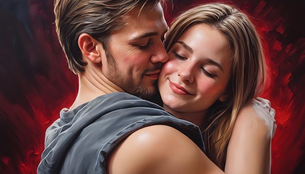 Free Ai Generated Couple illustration and picture