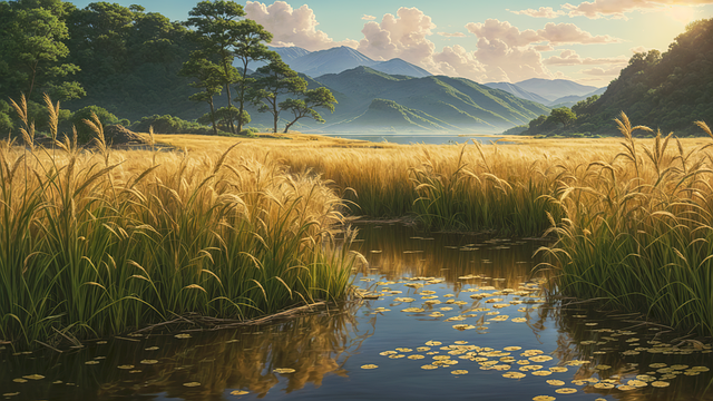 Download free HD stock image of Ai Generated Field Free ai generated field crop illustration