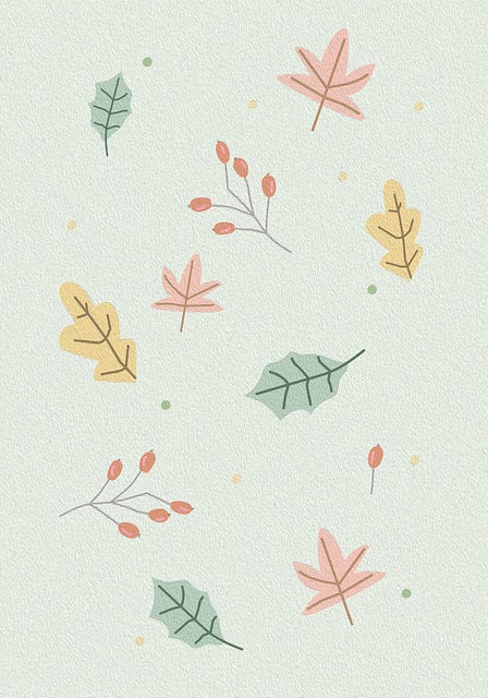 Free leaves pattern nature illustration