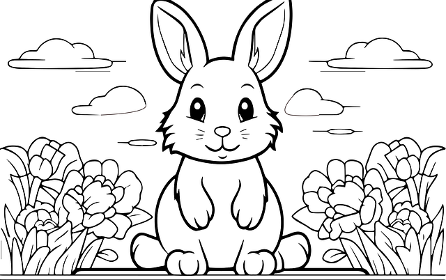 Free ai generated easter bunny vector