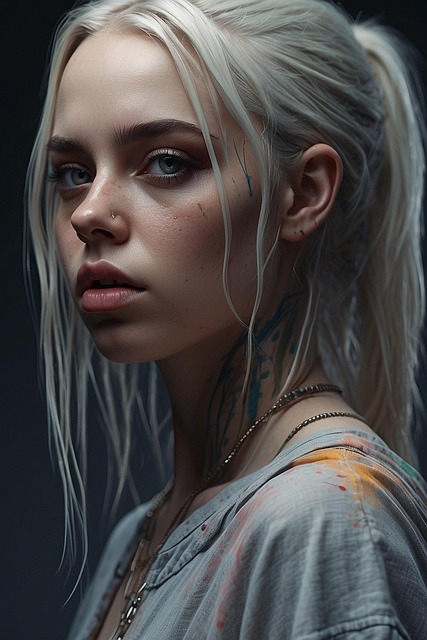 Free ai generated woman blonde illustration