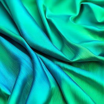 Free Blue-Green Silk illustration and picture