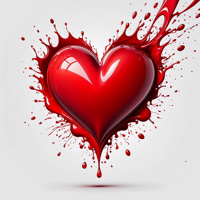 Free ai generated heart valentine's day illustration