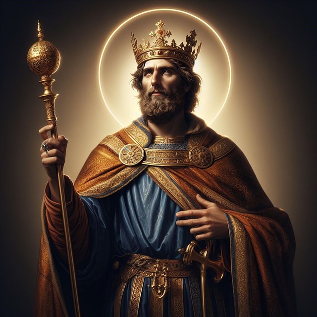 Free ai generated richard the king saint illustration