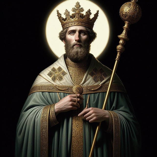 Free ai generated richard the king saint illustration