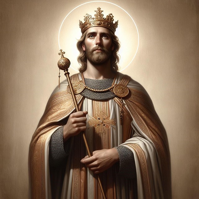 Free ai generated richard the king saint illustration