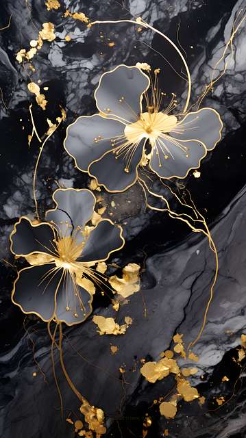 Free tile nature flowers illustration