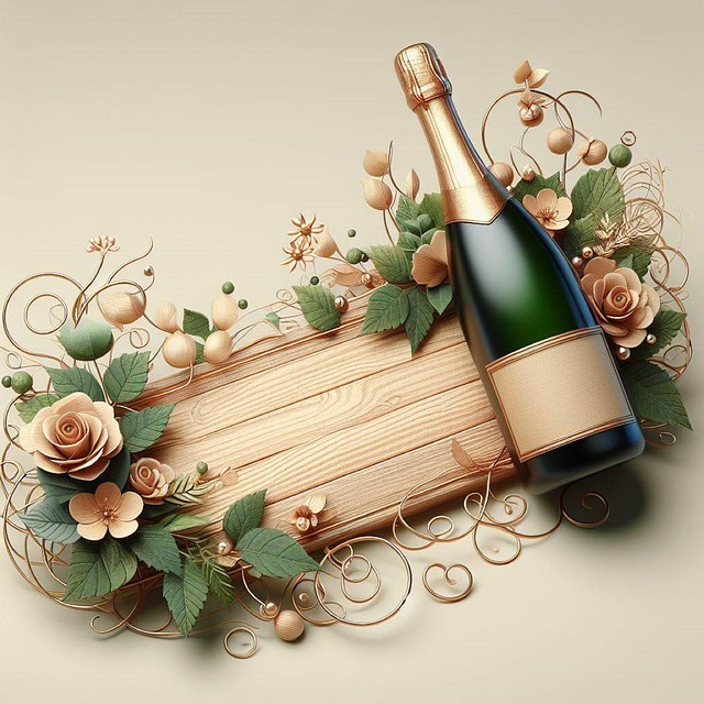 Download free HD stock image of Ai Generated Champagne Bottle Free ai generated champagne bottle anniversary illustration