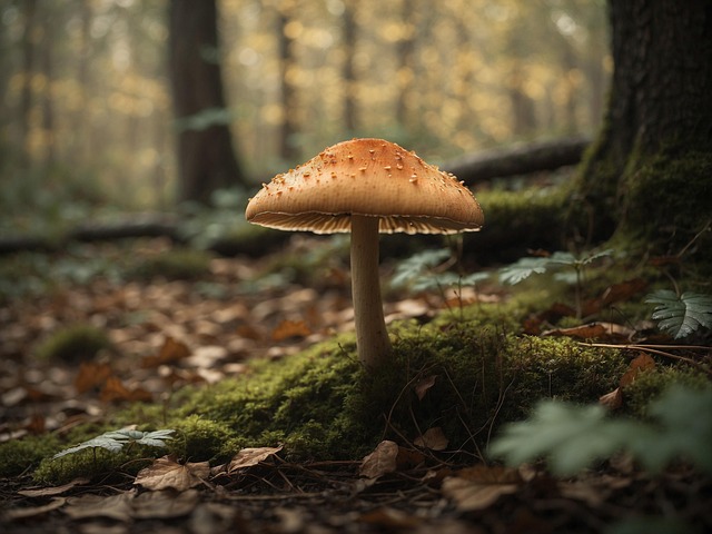 Download free HD stock image of Ai Generated Mushroom Free ai generated mushroom toadstool illustration