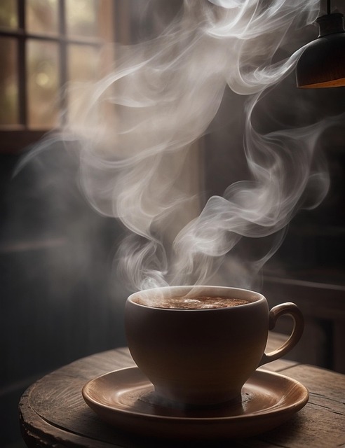Free ai generated coffee smoke illustration