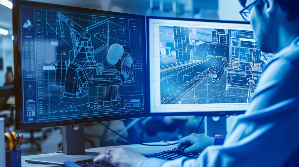 Download Ai Generated, Engineer, Blueprints. Royalty-Free Stock ...