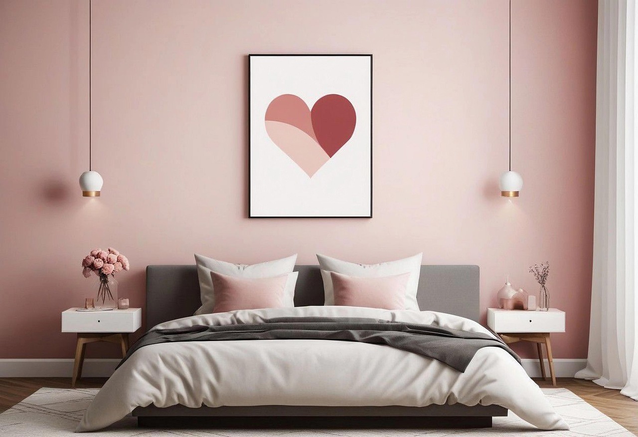 Download Ai Generated, Bedroom, Valentine. Royalty-Free Stock ...