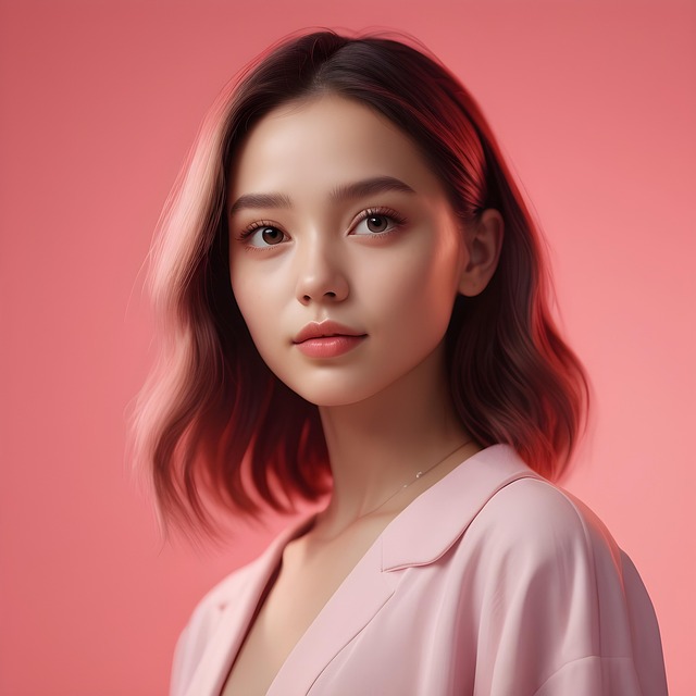 Ai Generiert, Frau, Modell, Rosa