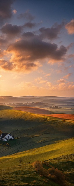 Free meadow hill landscape illustration