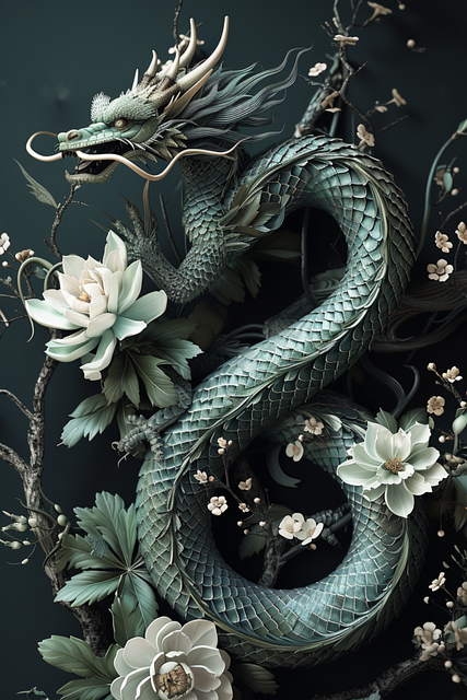Free ai generated dragon chinese year illustration