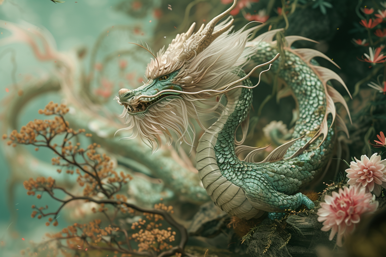Download free HD stock image of Ai Generated Chinese Dragon Free ai generated chinese dragon chinese year illustration