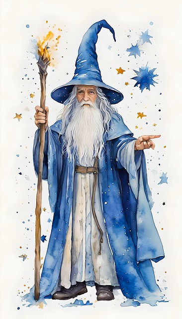 Free ai generated wizard sorcerer illustration