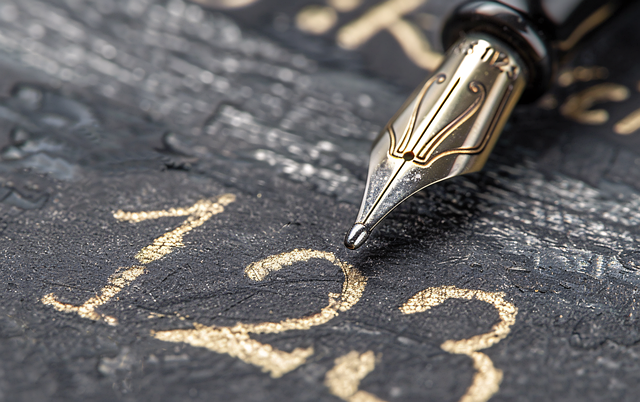 Free ai generated calligraphy fountain pen illustration